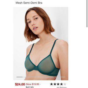 Sheer Green Bra and Panty Set